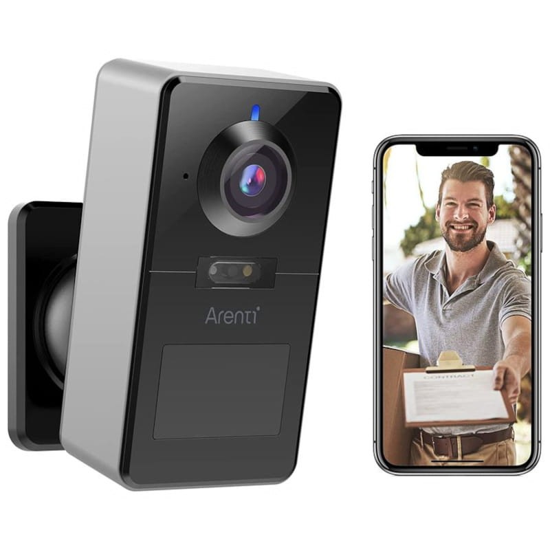 Caméra de Surveillance Arenti POWER1 2K Vision nocturne Couleur Wifi Noir - Ítem1
