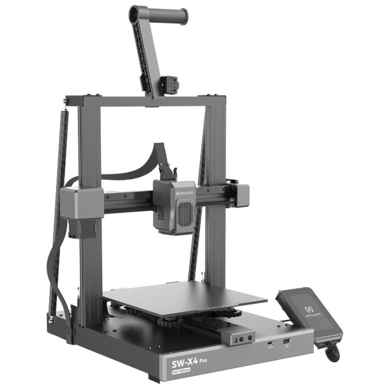 Impressora 3D Artillery Sidewinder X4 Pro Preta - Impressora FDM - Sem Selo - Item