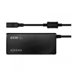 AISENS ASLC-65WAUTO-BK 65W USB Negro - Cargador universal