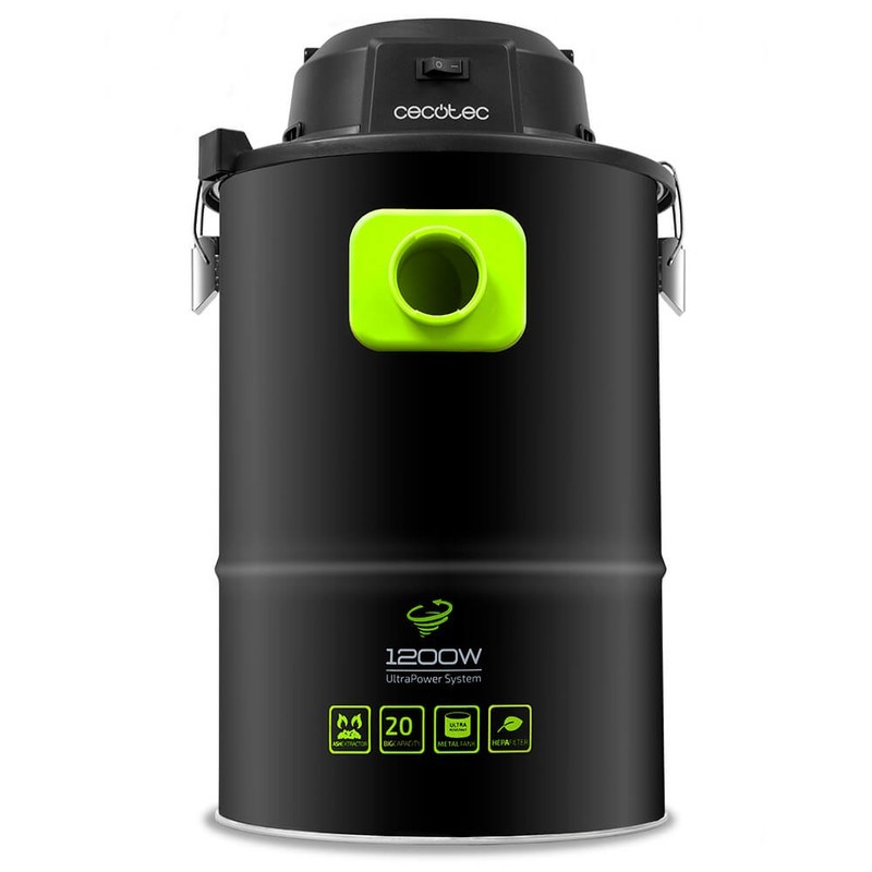 Aspirador de Cenizas Cecotec Conga PowerAsh 1200W - Aspirador de cenizas resistente de máxima potencia.