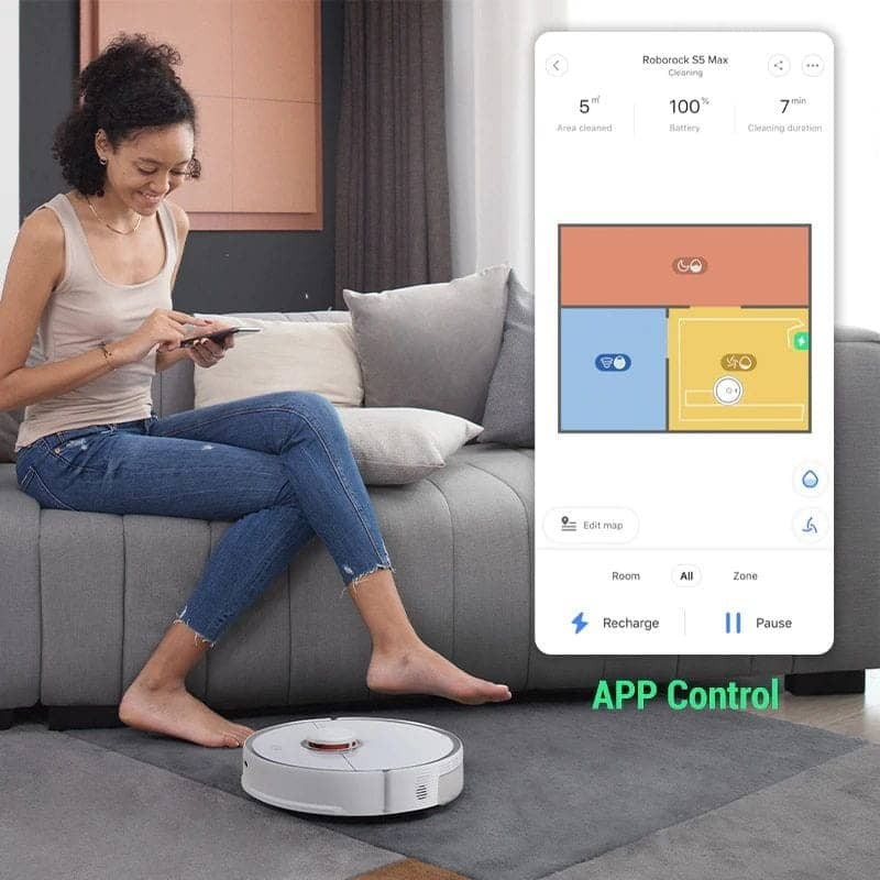 Roborock S5 Max Blanc - Aspirateur robot - Ítem12