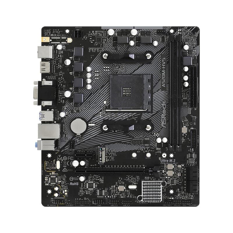 Asrock A520M-HVS AM4 - Frontal