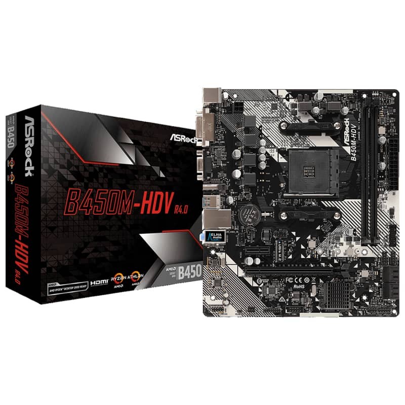 AsRock B450M-HDV R4.0 AM4 - Ítem