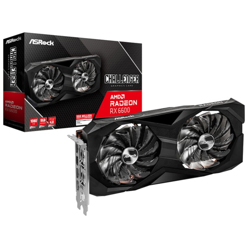 Asrock Challenger AMD Radeon RX6600 CLD 8Go GDDR6 Noir - Carte graphique - Ítem