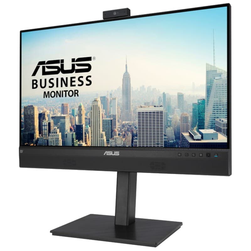 ASUS BE24ECSNK 23.8 FullHD IPS Webcam Negro - Monitor PC Vista frontal lado izquierdo