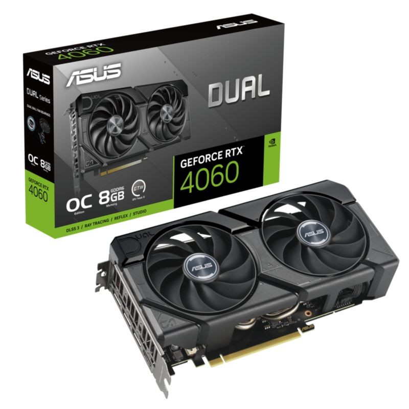 ASUS Dual -RTX4060-O8G-EVO NVIDIA GeForce GB GDDR6 - Carte graphique - Ítem