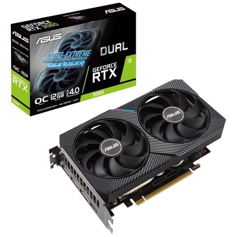 Carte graphique ASUS Dual GeForce RTX 3060 V2 OC Edition 12 Go GDDR6 - Ítem