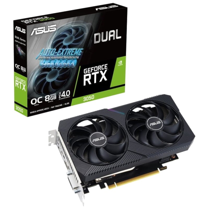 Asus Dual GeForce RTX 3050 V2 OC 8GB GDDR6 - Placa gráfica - Item