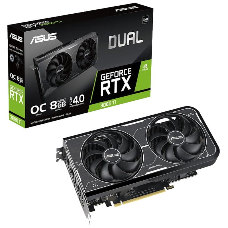ASUS Dual GeForce RTX 3060 Ti OC Edition 8GB GDDR6X Tarjeta gr fica