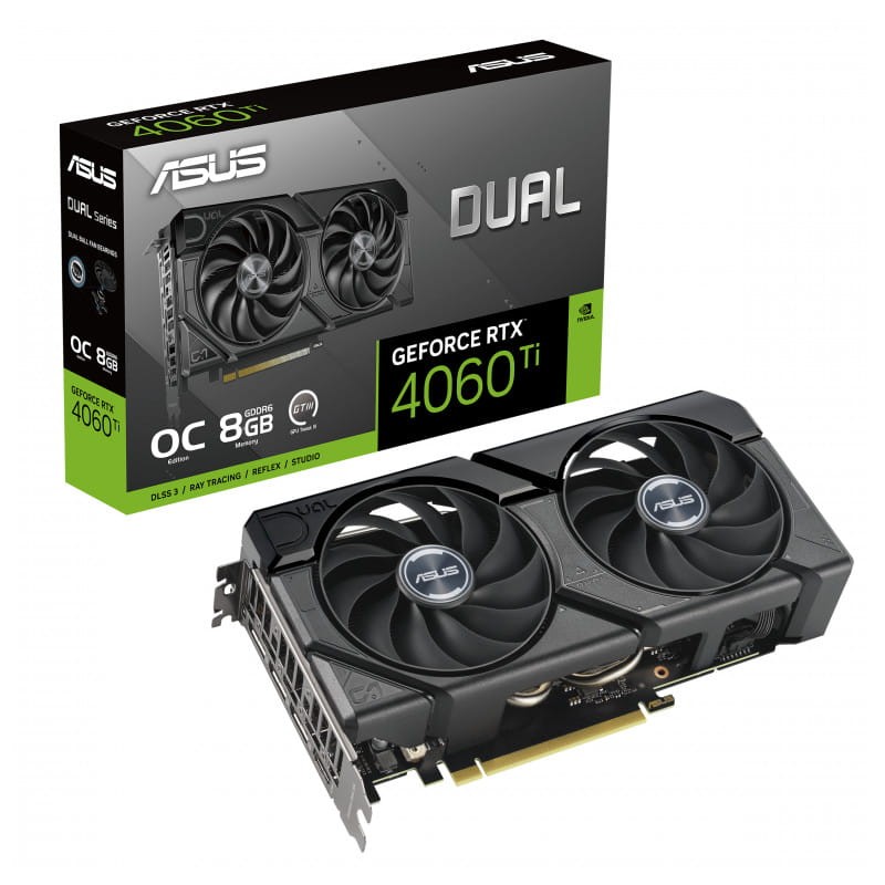 ASUS Dual -RTX4060TI-O8G-EVO 8GB GDDR6 - Carte graphique - Ítem