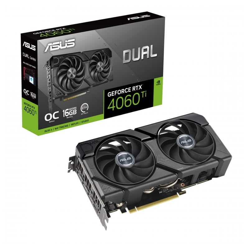 ASUS Dual -RTX4060TI EVO 16 GB GDDR6 - Placa gráfica - Item