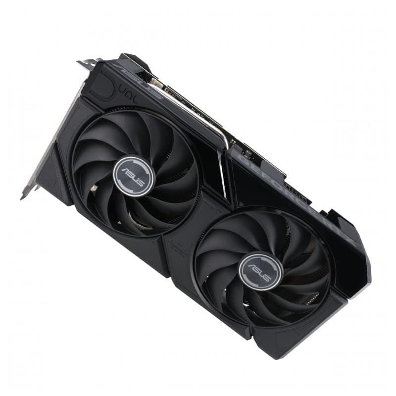 ASUS Dual RTX4070S EVO NVIDIA 12 GB GDDR6X - Carte graphique frontale diagonale