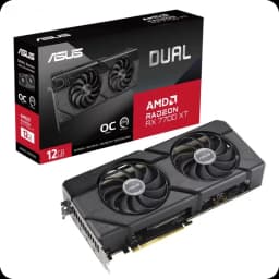 ASUS Dual RX7700XT 12 GB GDDR6 - Tarjeta gráfica