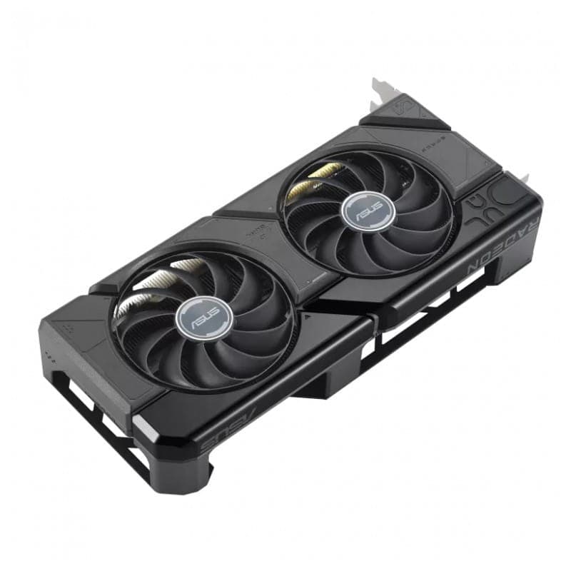 ASUS Dual RX7700XT 12 GB GDDR6 - Tarjeta gráfica imagen tumbada