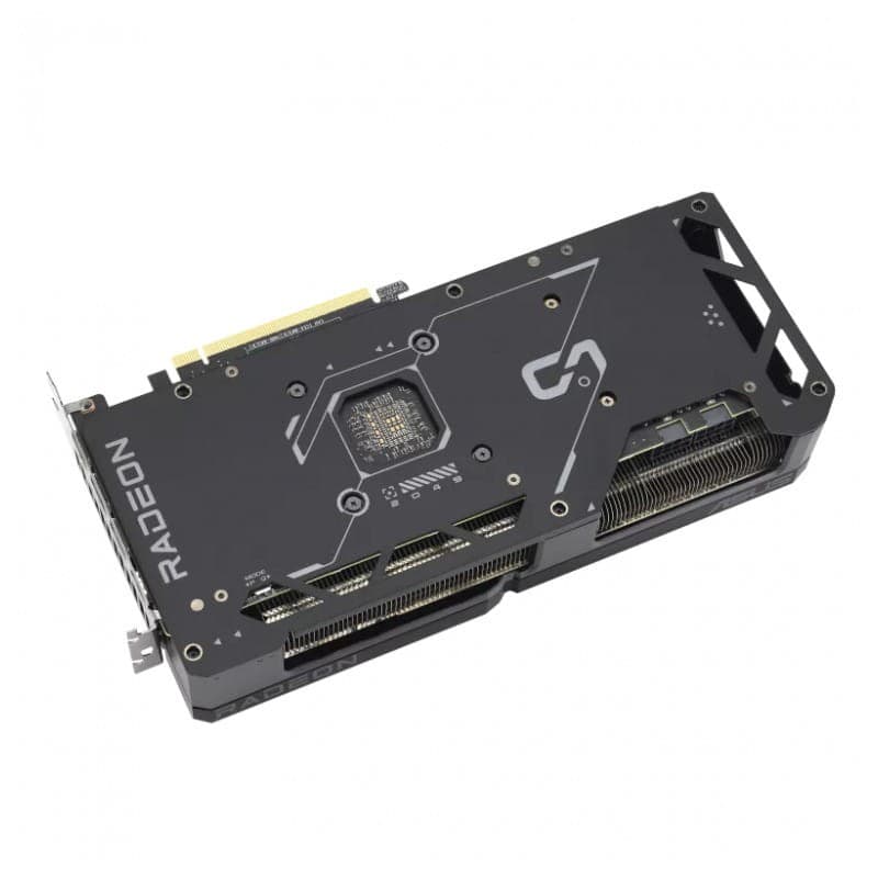 ASUS Dual RX7700XT 12 GB GDDR6 - Tarjeta gráfica imagen trasera en diagonal