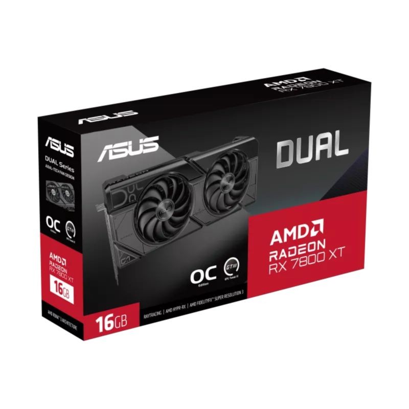 ASUS Dual RX7800XT AMD Radeon 16 GB GDDR6 - Placa gráfica - Item10