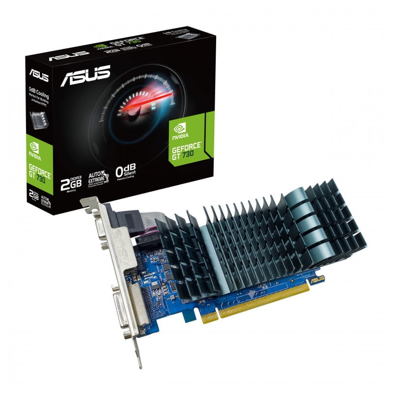 ASUS GeForce GT 730 2 Go GDDR3 Bleu - Carte graphique - Ítem
