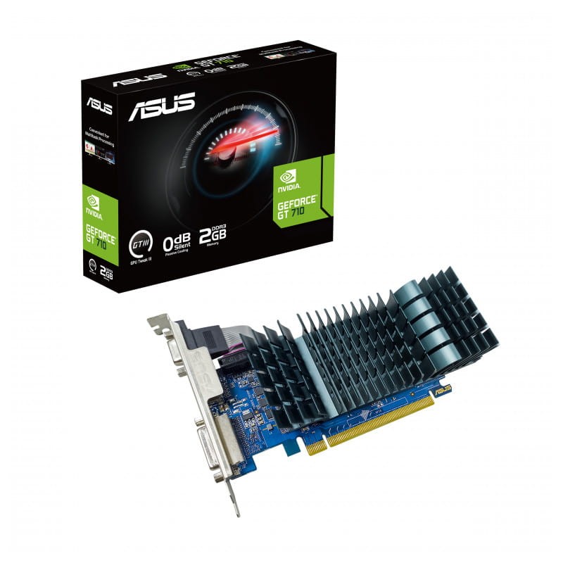 ASUS GT710-SL-2GD3-BRK-EVO NVIDIA GeForce GT 710 2 GB GDDR3 Negro – Tarjeta Gráfica - Ítem