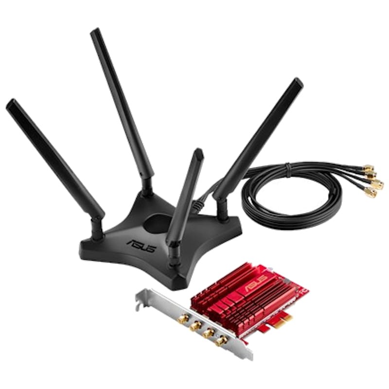 Asus PCE-AC88 Tarjeta de Red WiFi PCI-E AC3100 - Ítem1