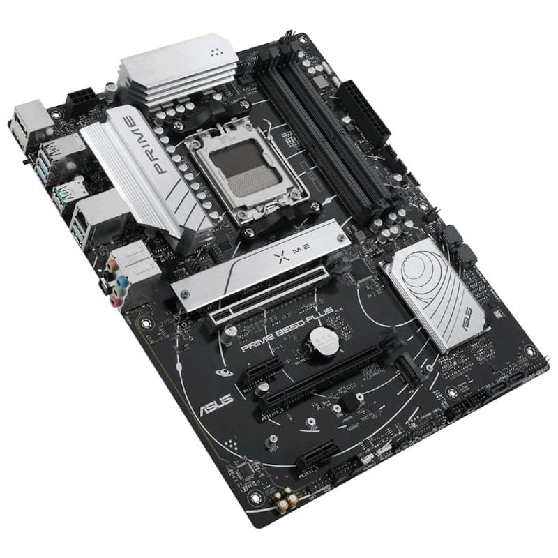 La carte mère ASUS PRIME B650PLUS AM5 ATX prend en charge DDR5 et PCIe 5.0 M.2