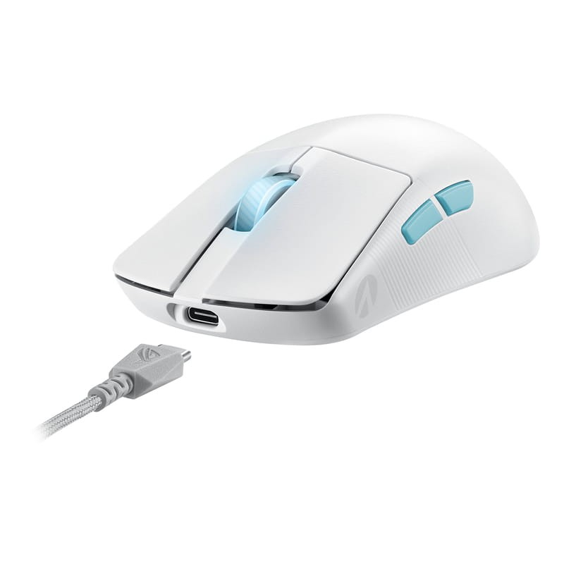 ASUS ROG Harpe Ace Aim Lab Edition Bluetooth Blanco - Ratón Gaming - 36000 DPI - Ítem5