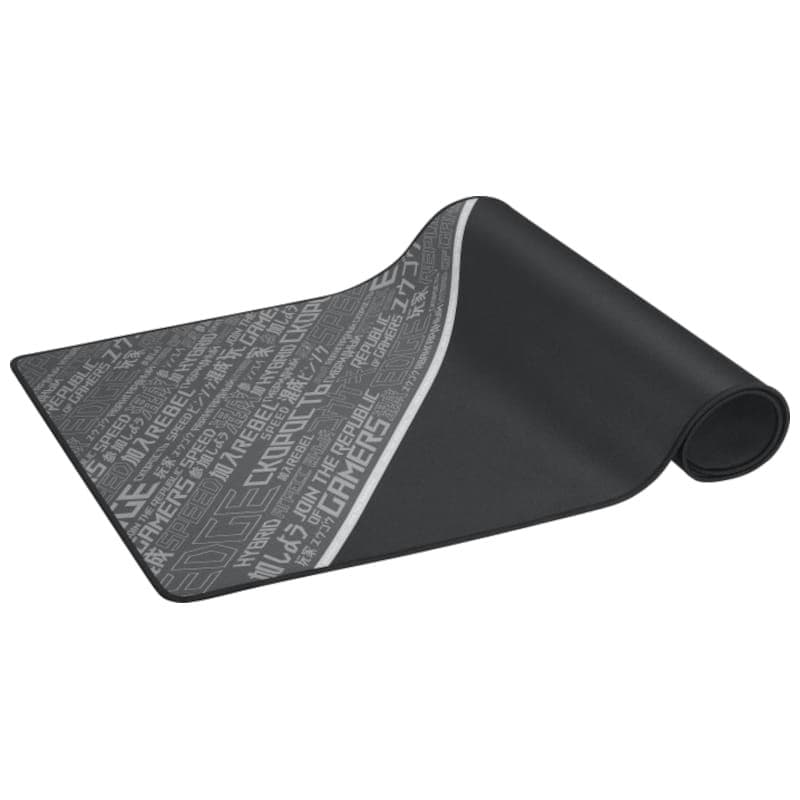 ASUS ROG Sheath BLK LTD  900x440mm Negro - Alfombrilla para ratón Vista frontal doblado