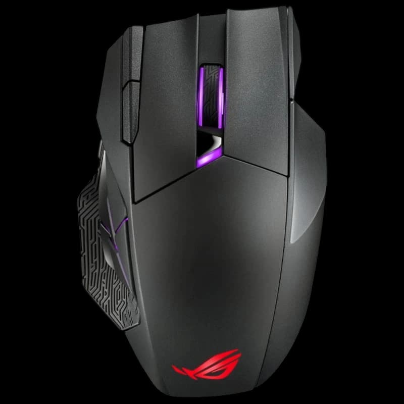 ASUS ROG Spatha X USB Negro - Ratón Gaming - 19000 DPI