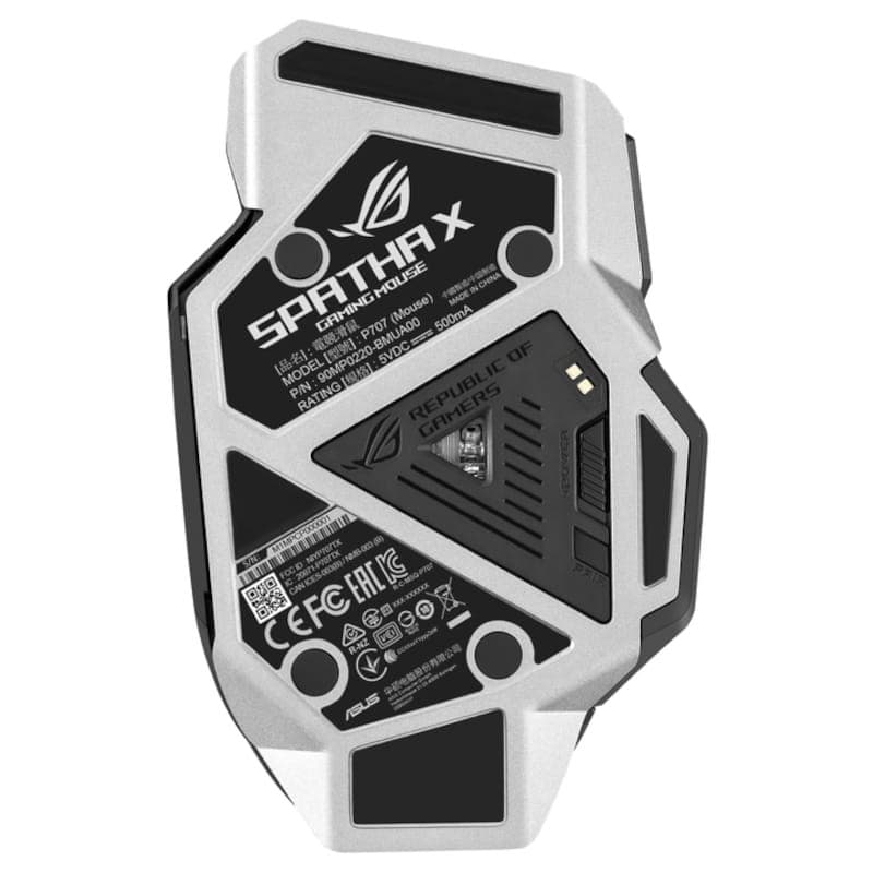 ASUS ROG Spatha X USB Negro - Ratón Gaming - 19000 DPI Vista inferior