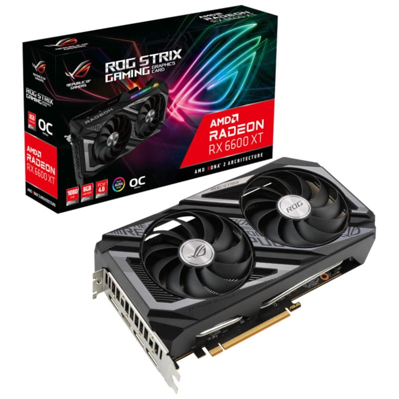 ASUS ROG STRIX AMD Radeon RX 6600 XT 8 GB GDDR6 - Tarjeta Gráfica - Ítem