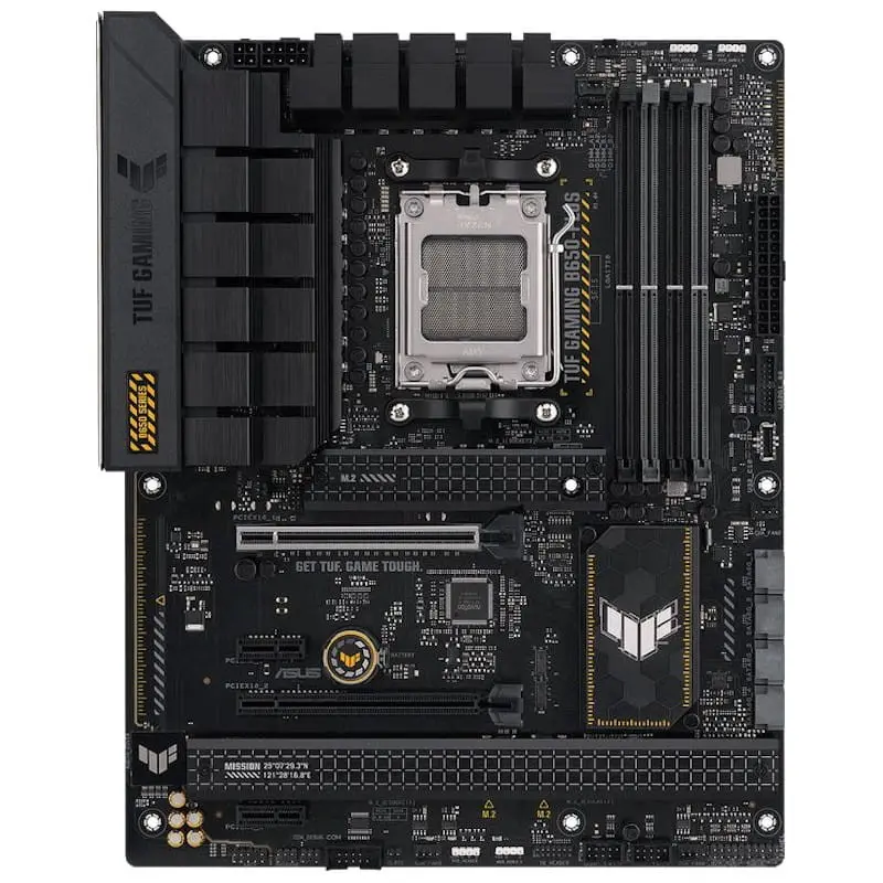 ASUS TUF GAMING B650-PLUS AM5 ATX - Placa base Frontal
