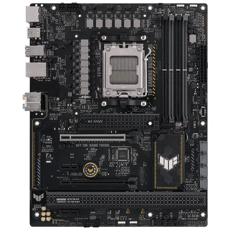 ASUS TUF GAMING B650-PLUS AM5 ATX - Placa base Frontal conectores