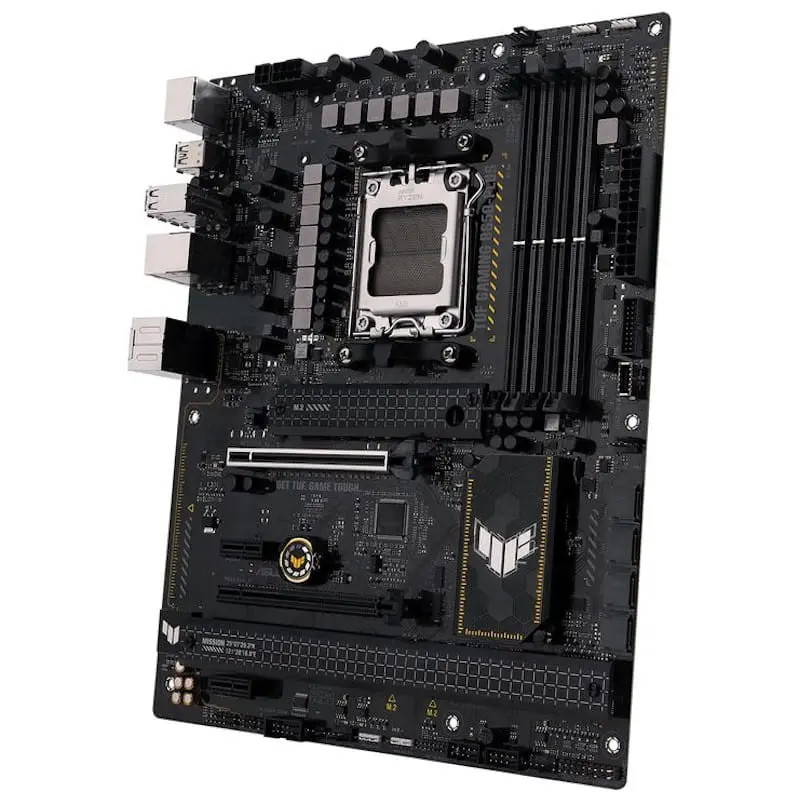ASUS TUF GAMING B650-PLUS AM5 ATX - Placa base Lateral derecho conectores