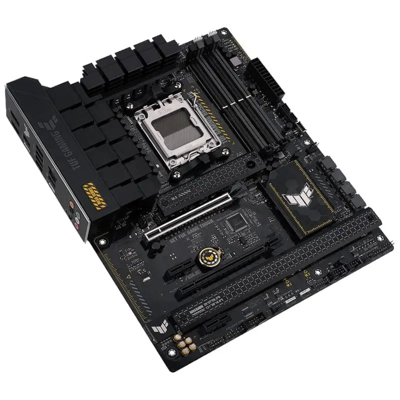 ASUS TUF GAMING B650-PLUS AM5 ATX - Placa base  Inclinada