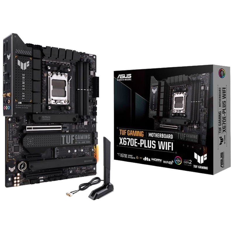 Placa-mãe ASUS TUF GAMING X670E-PLUS WIFI AM5 ATX - Item