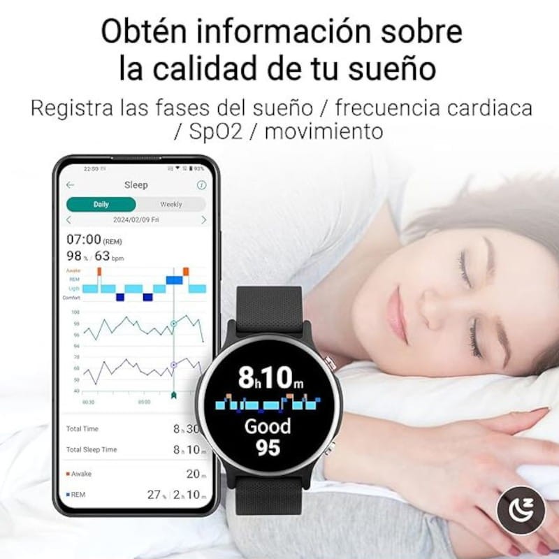 ASUS VivoWatch 6 HC-D06 Preto - Relógio inteligente - Item11