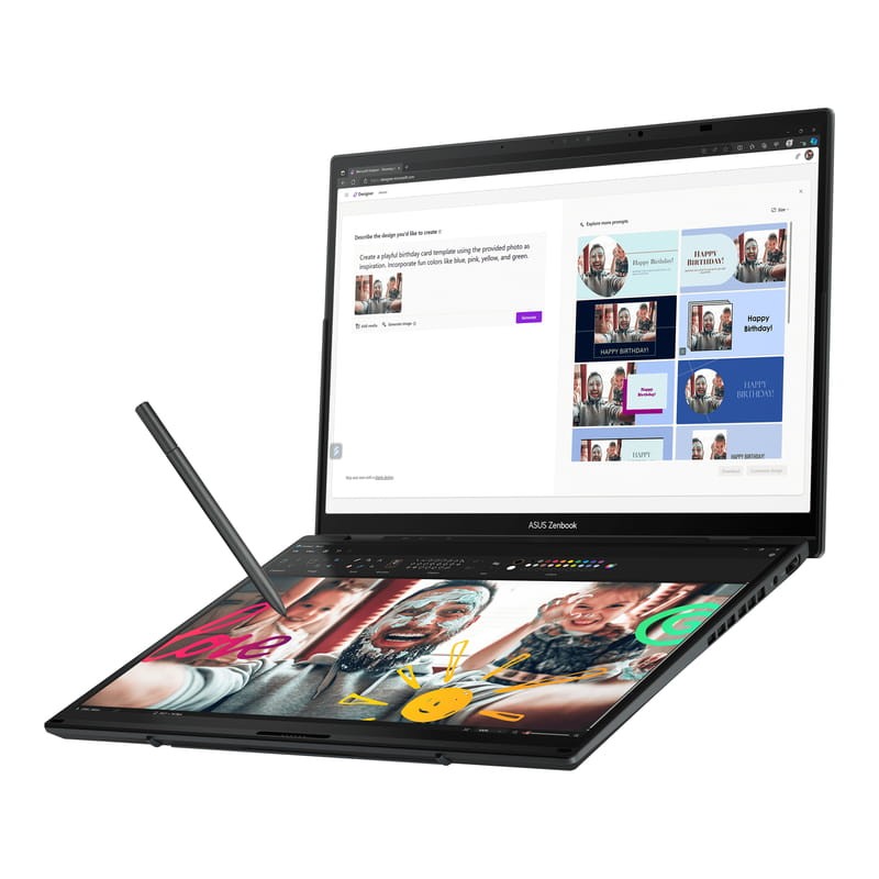 ASUS Zenbook Duo OLED UX8406MA-PZ255W Intel Core Ultra 9 185H/ 32GB/1TB/ 14 / W11 Home Gris Tintero - Portátil - Ítem5