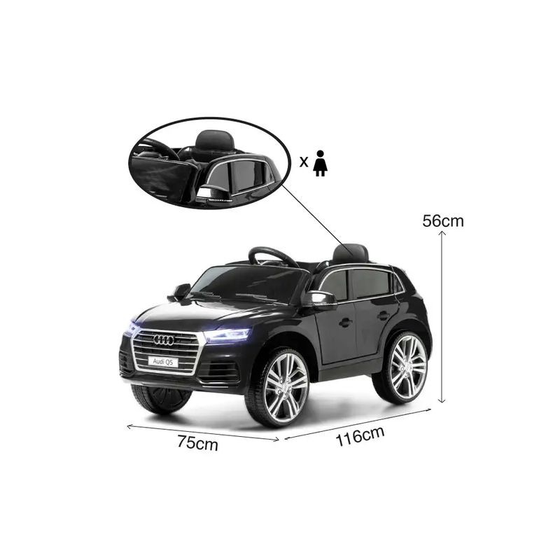 Audi Q5 12V Negro - Coche eléctrico para niños - Ítem10