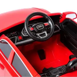 Volante de Audi Q5 12V Rojo - Coche eléctrico para niños