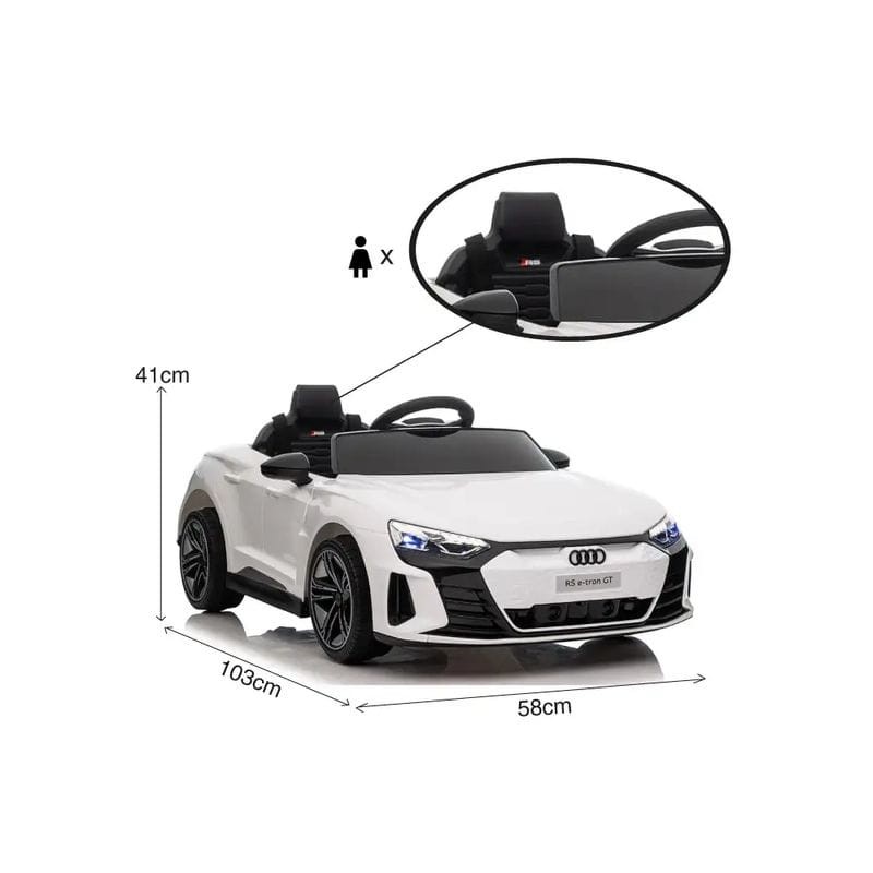 Audi RS E-Tron GT 12V Blanc - Voiture électrique pour enfants - Ítem10