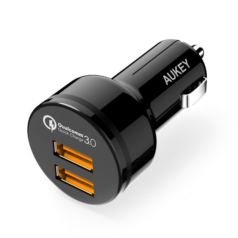 AUKEY CC-T8 Cargador de Coche 2 Puertos USB