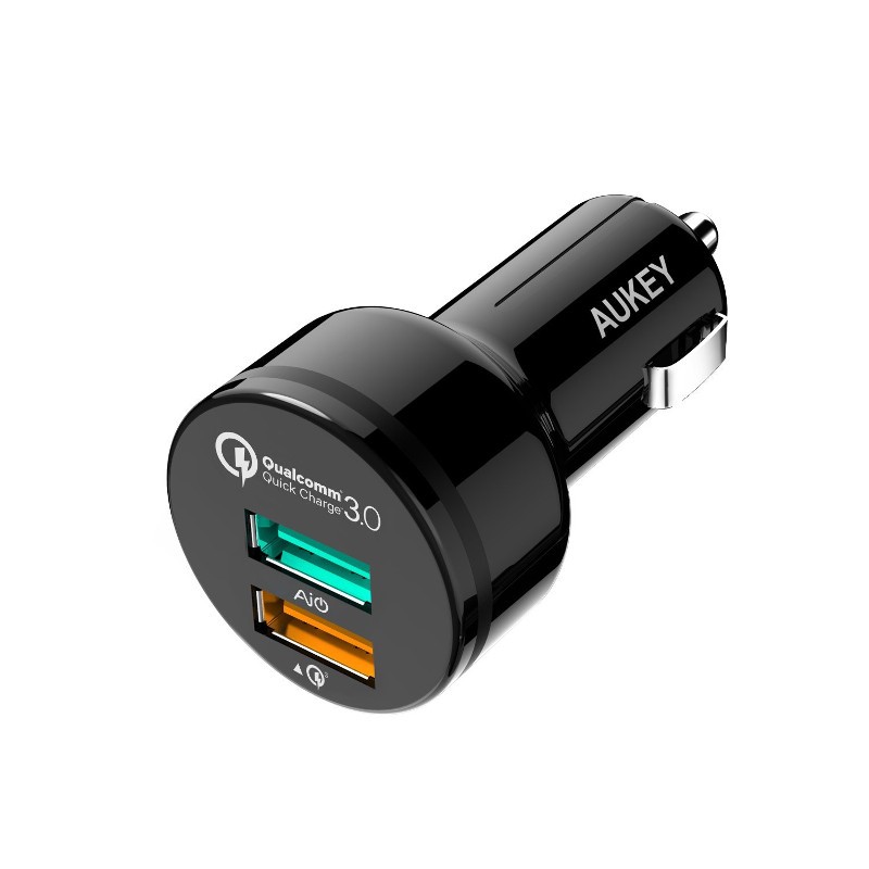 AUKEY CC-T7 Cargador de Coche 2 Puertos USB