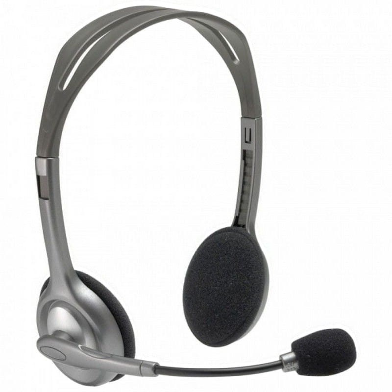 Auscultadores Logitech H110 Prateado - Item1