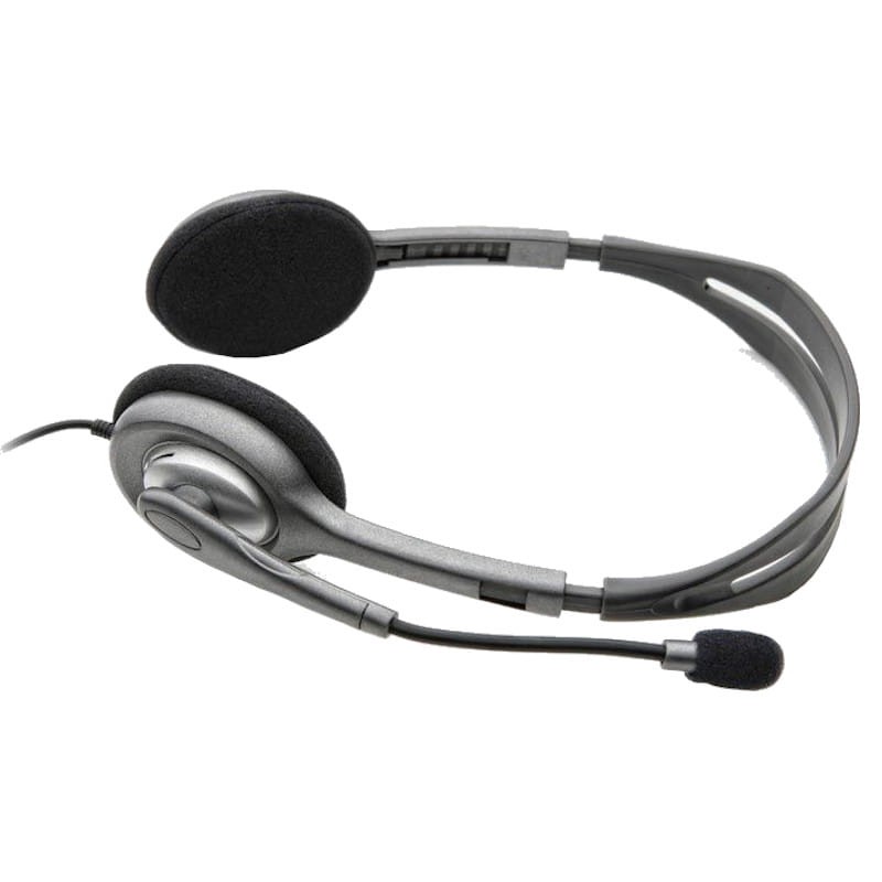 Auscultadores Logitech H110 Prateado - Item2