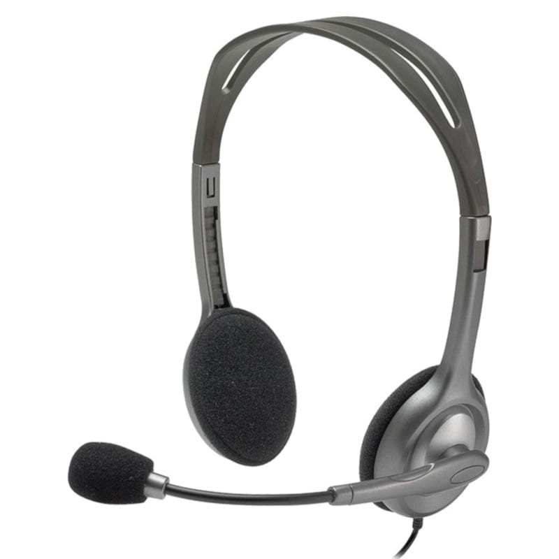 Headband Headphone Logitech H111 Black