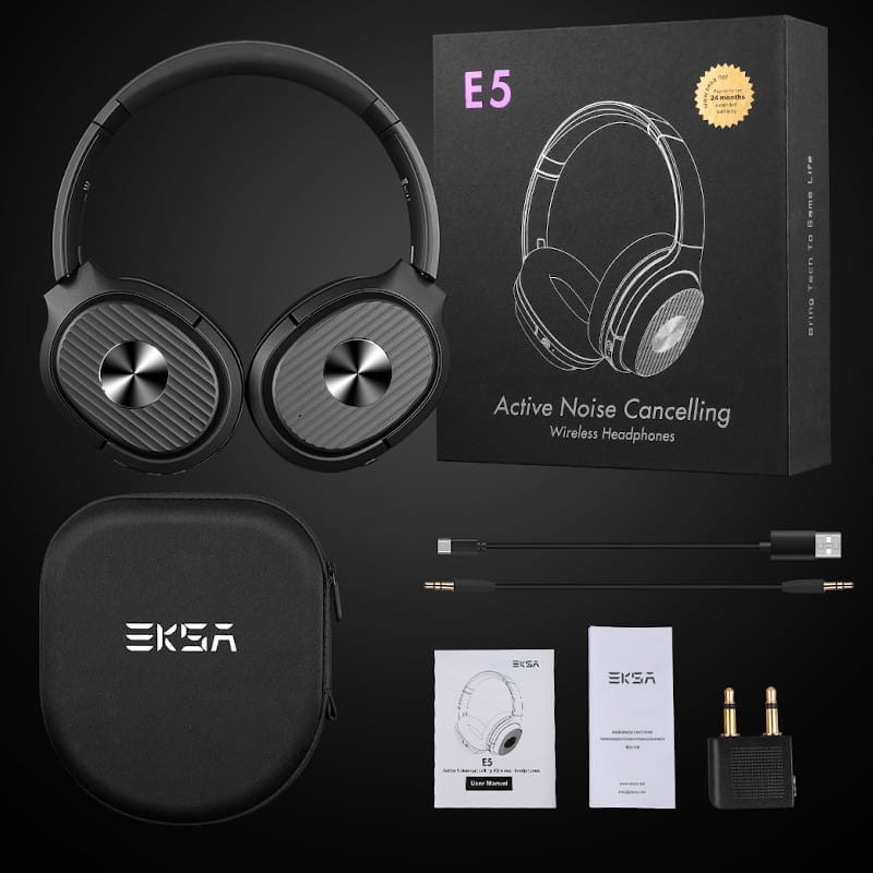 Auscultadores Bluetooth EKSA E5 com cancelamento de ruído (ANC) - Item4