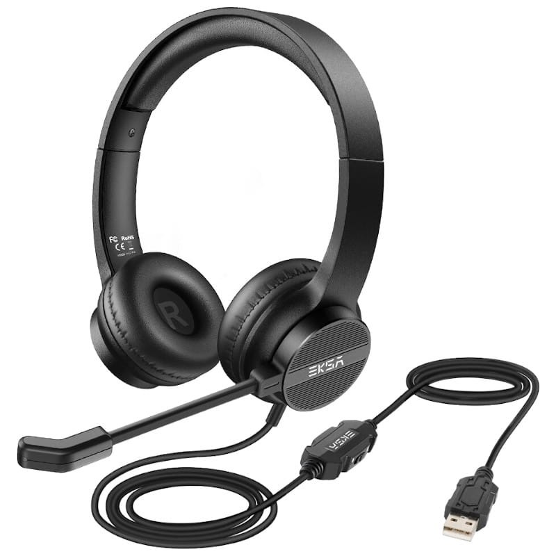 Headphones EKSA H12E Black