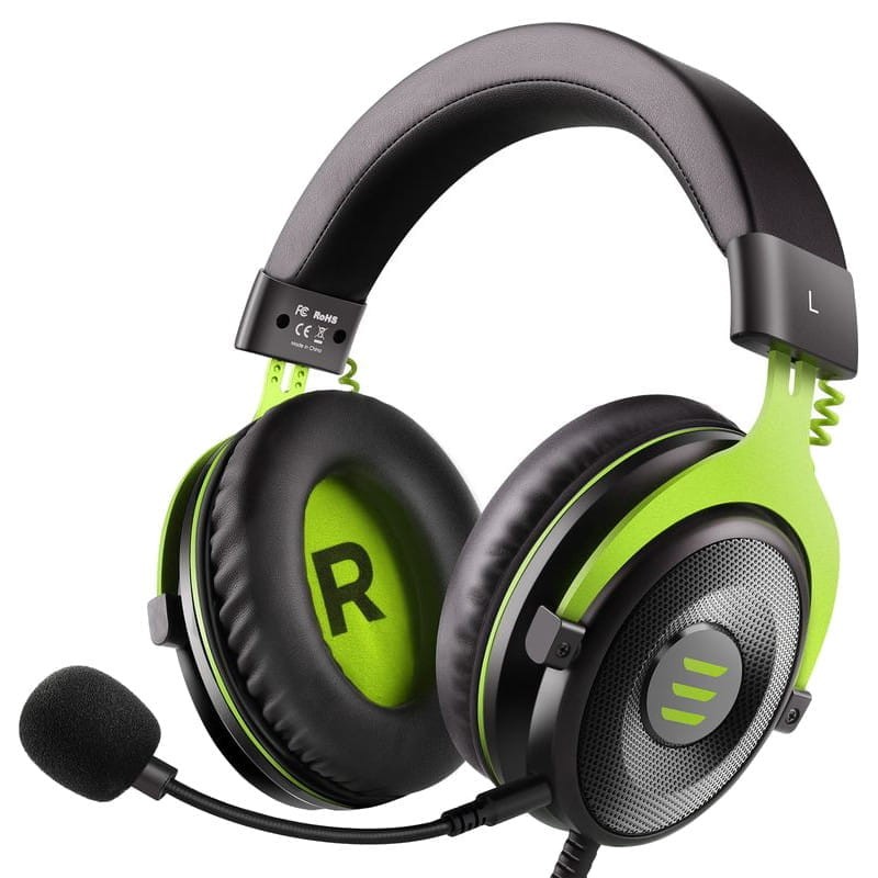 Casque de jeu EKSA E900 Noir / Vert - Ítem