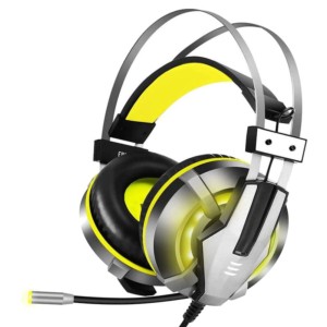 Auriculares Gaming EKSA E800 Plata/Amarillo