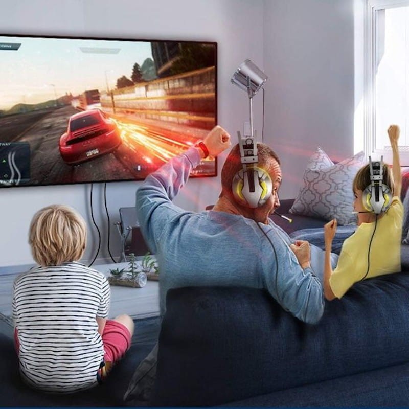 Auscultadores Gaming EKSA E800 Prateado/Amarelo - Item5