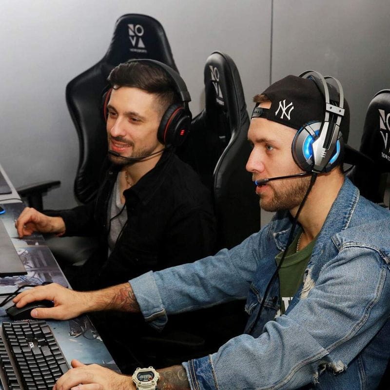 Auscultadores Gaming EKSA E800 Prateado/Azul - Item4